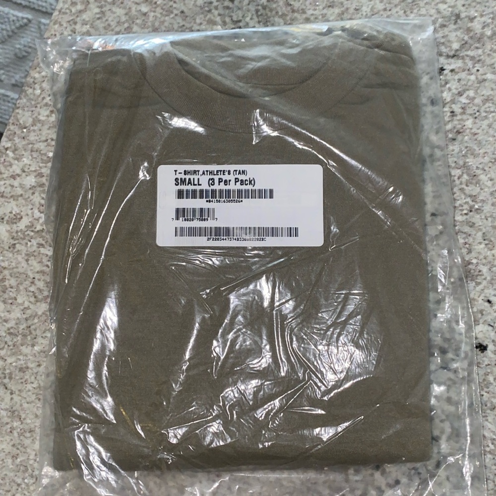 Army Issued Small Tan Short Sleeve Shirts